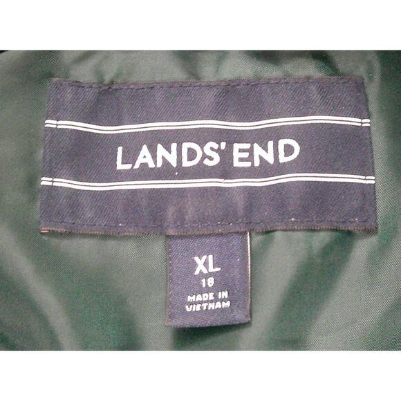 Lands' End Wmn's Size XL Plaid Quilted Puffer Vest Aspen Preppy Cozy Cabin Chic - Picture 6 of 8